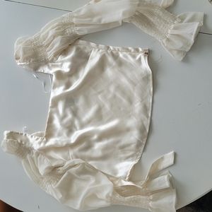Lulus size small satin white top
